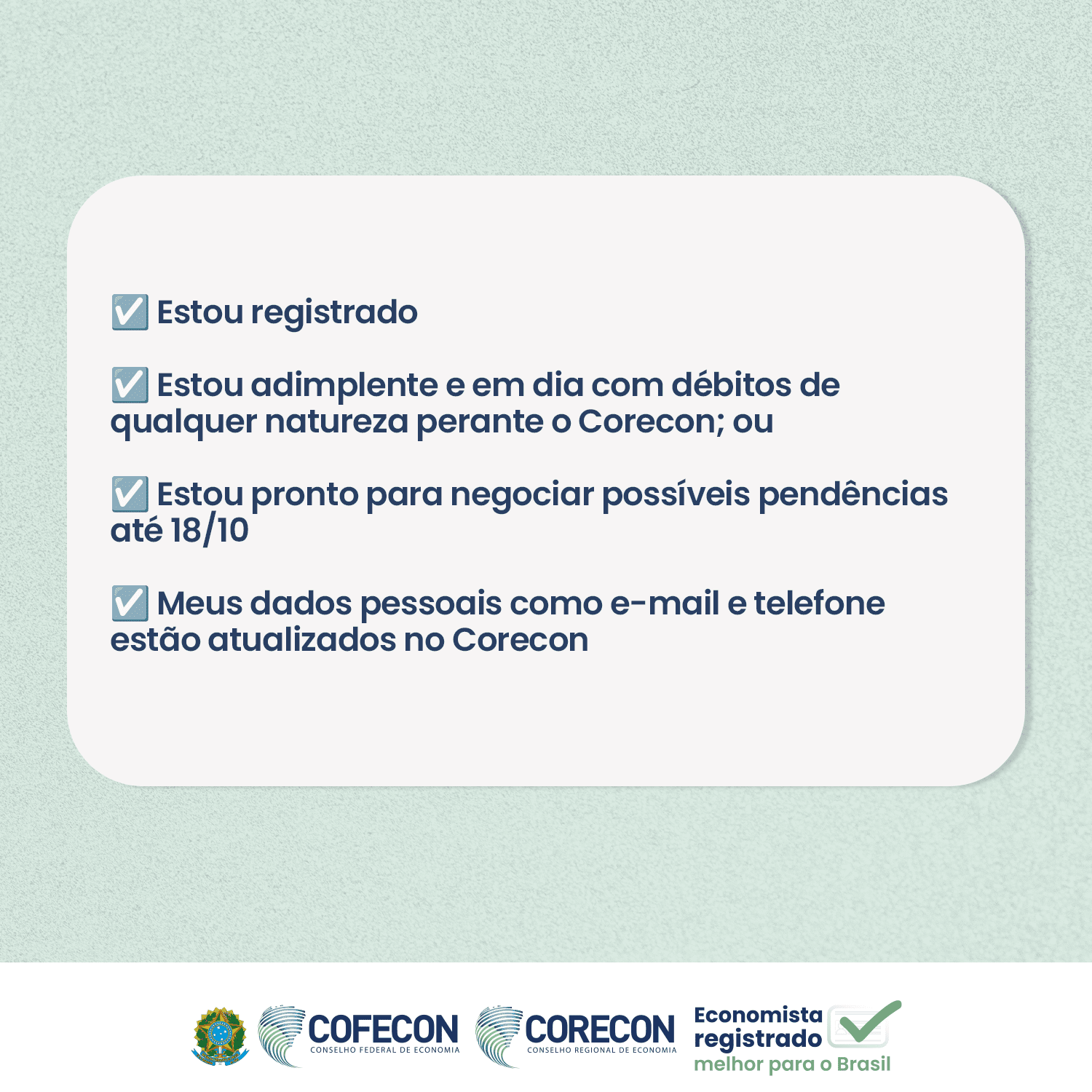 Eleições Sistema Cofecon/Corecons: Conheça as chapas inscritas – Conselho  Federal de Economia – COFECON